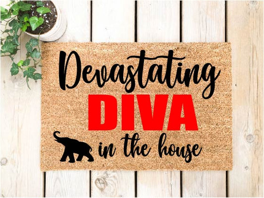 Devastating diva in the house Doormat