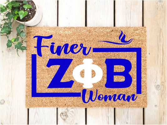 Greek Finer Zeta Woman Doormat