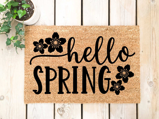 Seasonal Hello Spring Doormat