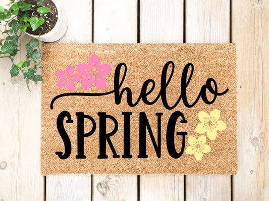 Seasonal Hello Spring Doormat