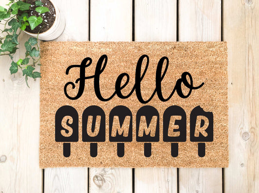 Seasonal Hello Summer Doormat