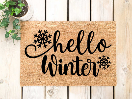 Seasonal Hello Winter Doormat