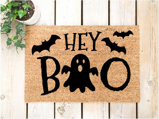 Seasonal Hey Boo Doormat