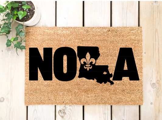 NOLA with state Doormat