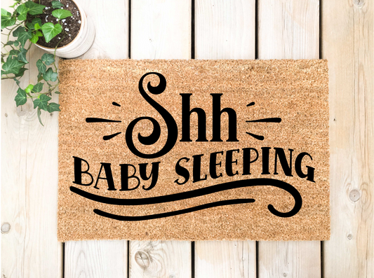 Shh Baby Sleeping Doormat