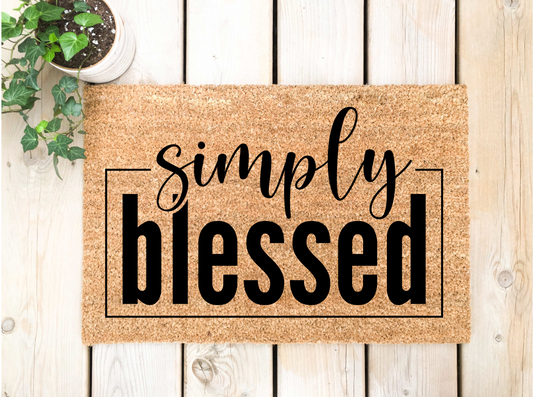 Simply Blessed Doormat