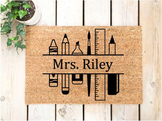 Teacher Name Doormat