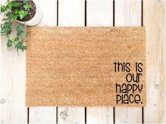 This Is Our Happy Place Doormat