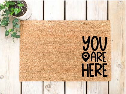 You Are Here Doormat